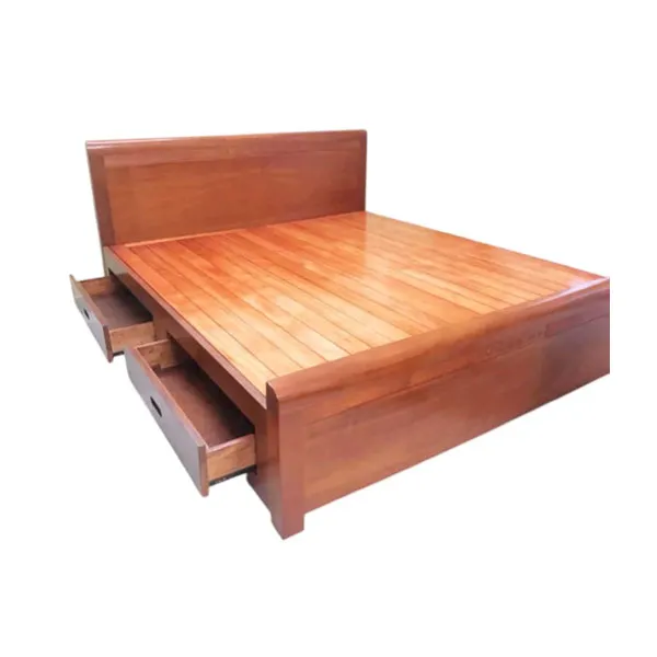 Giường gỗ tự nhiên